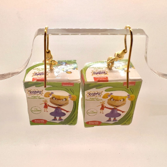 Angelica Pickles Earrings -Mini Brands Earrings - Rugrats Y2K Earrings - Picture 6 of 9